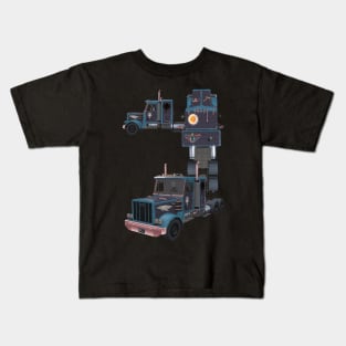 Land, Air, and Water Custom Semi Paint Kids T-Shirt